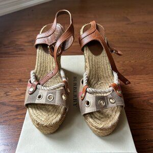 Burberry Wedge Espadrilles